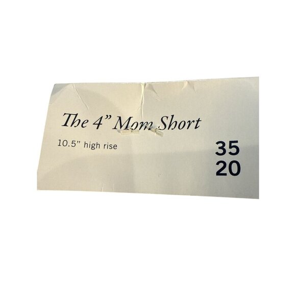 Abercrombie & Fitch The 4" Mom Short High Rise Denim Shorts Distress Size 35 NWT - Picture 5 of 9